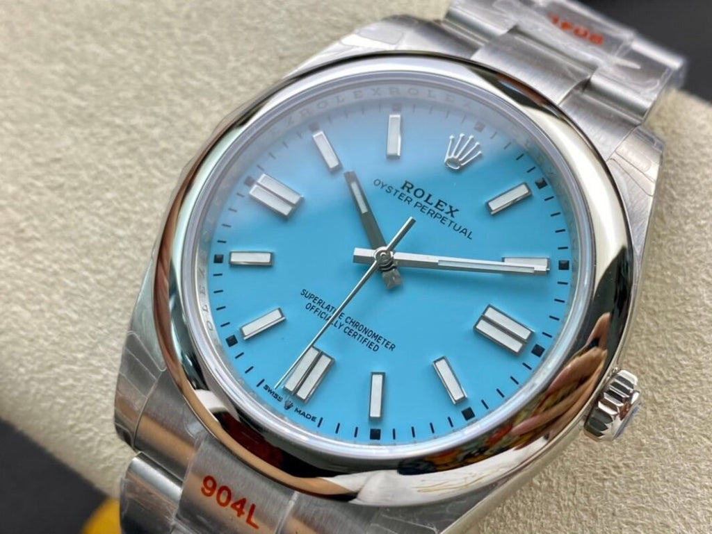 41mm R0lex Oyster Perpetual Tiffany Blue Dial