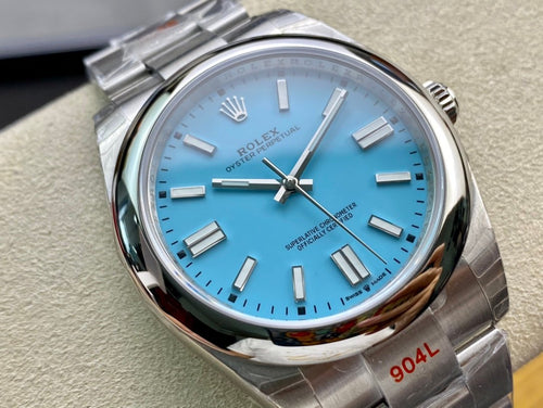 41mm R0lex Oyster Perpetual Tiffany Blue Dial