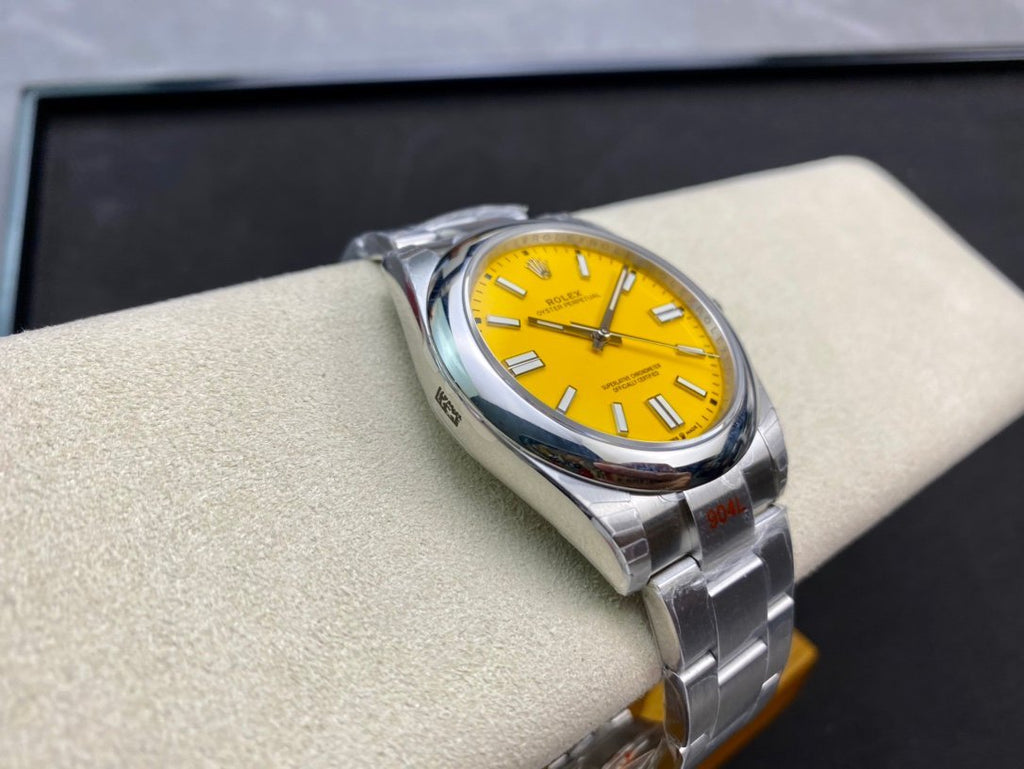 41mm R0lex Oyster Perpetual Yellow Dial