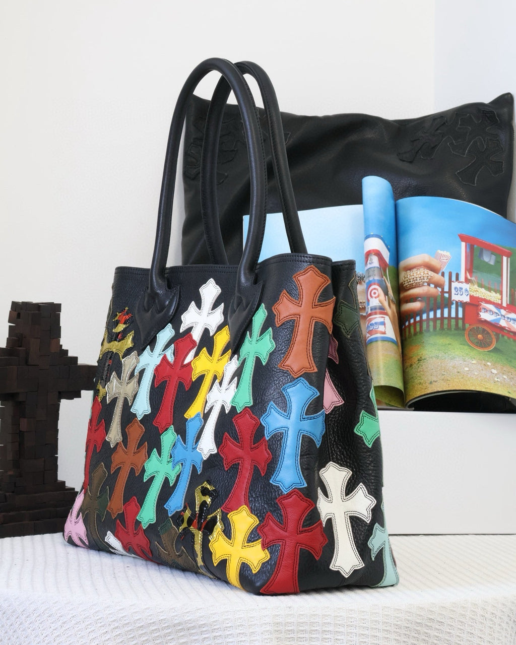 Chr0me Hearts Multicolor Cross Tote Bag