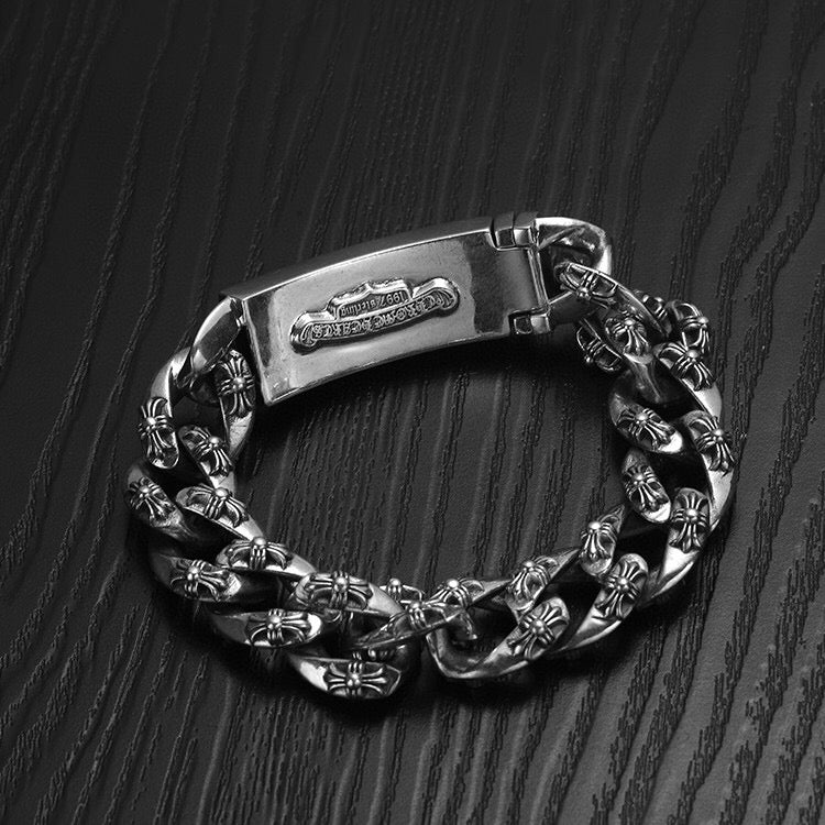 C*hr0me Cuban Bracelet