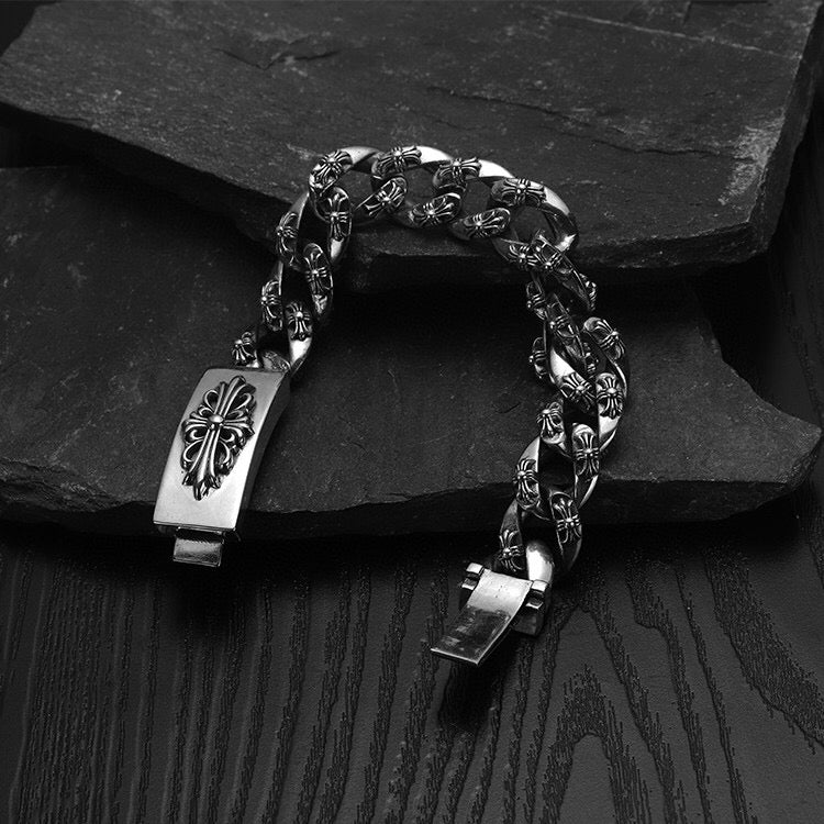 C*hr0me Cuban Bracelet