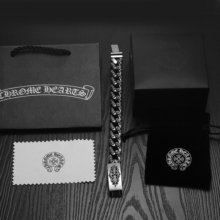 C*hr0me Cuban Bracelet