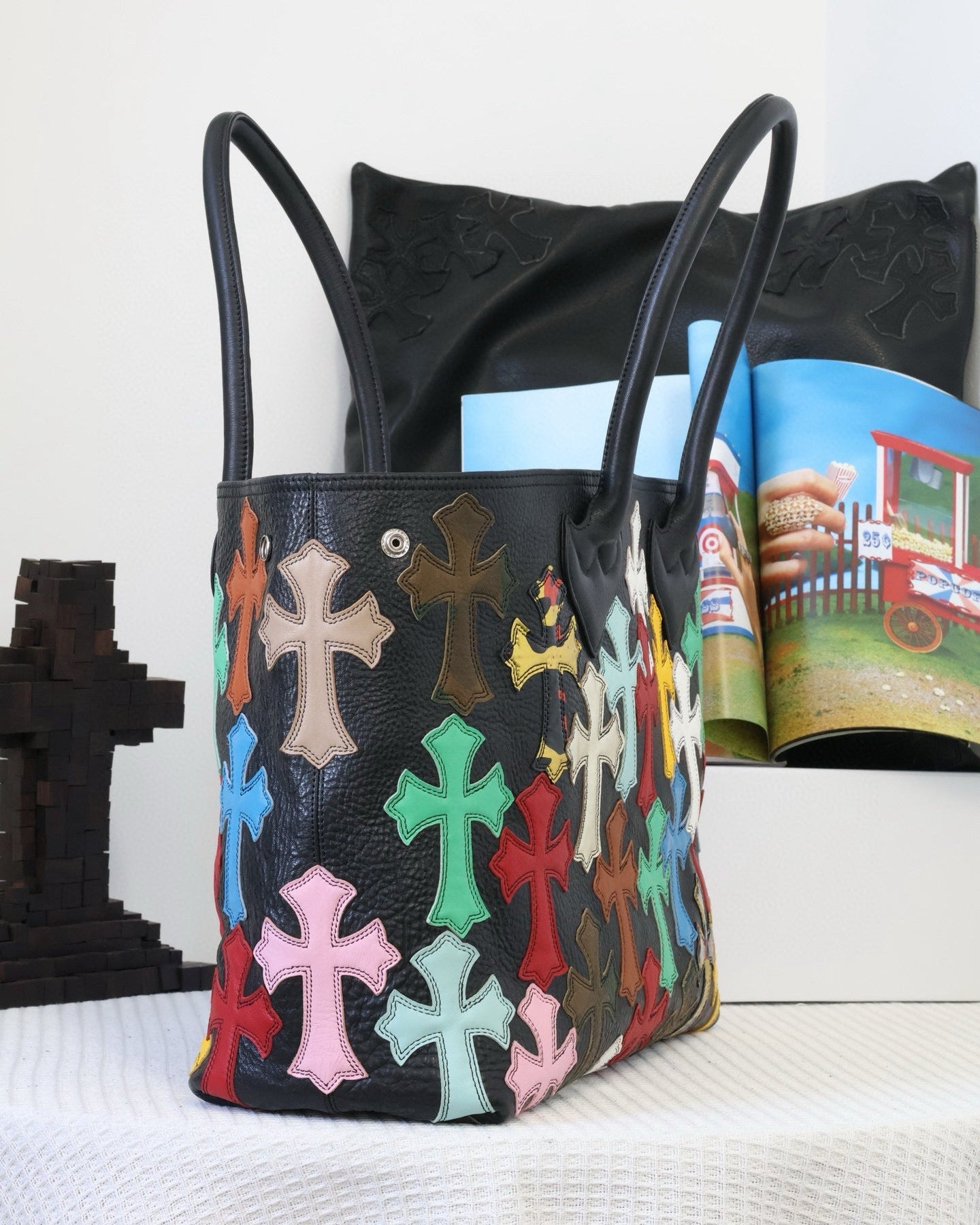 Chr0me Hearts Multicolor Cross Tote Bag