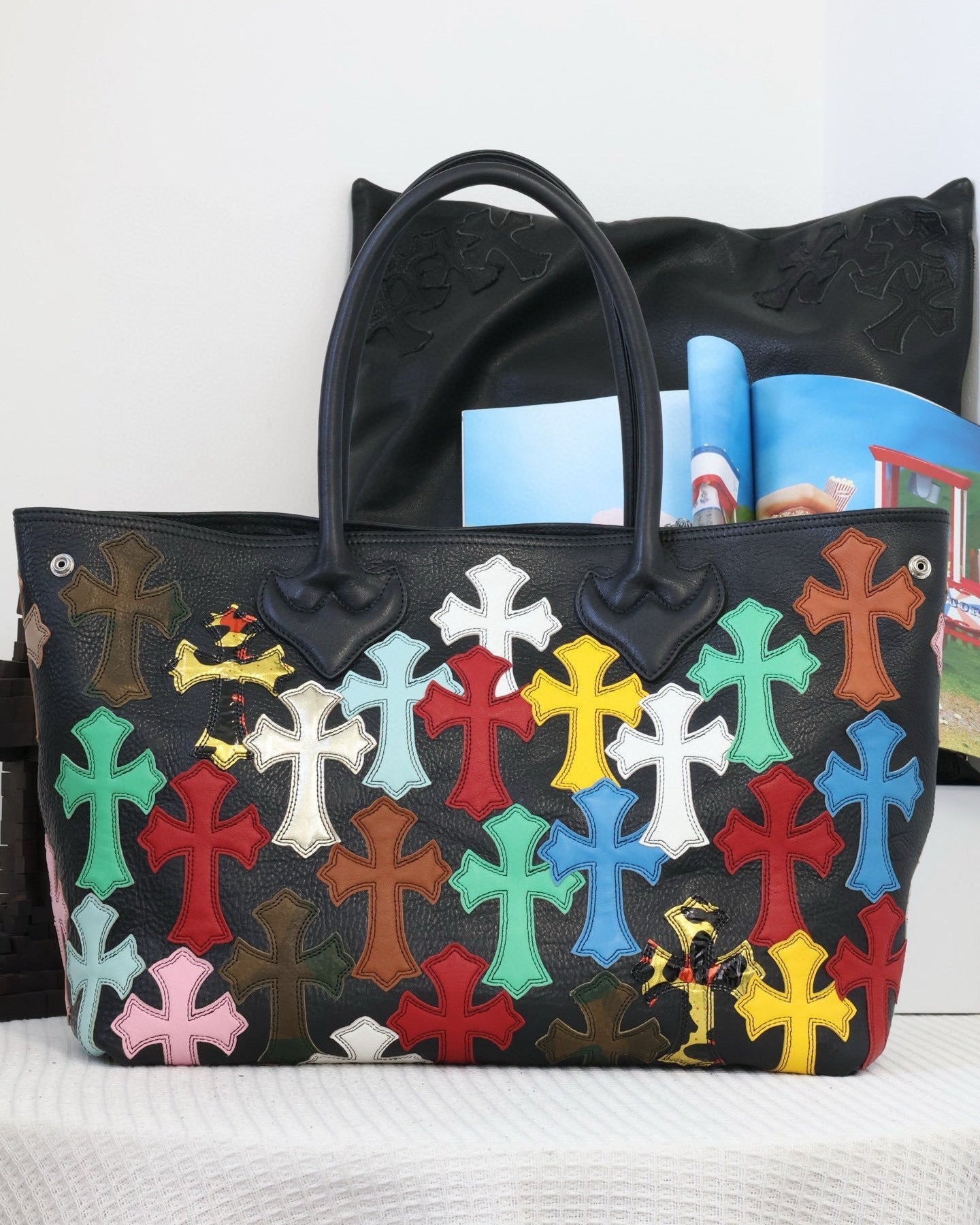 Chr0me Hearts Multicolor Cross Tote Bag