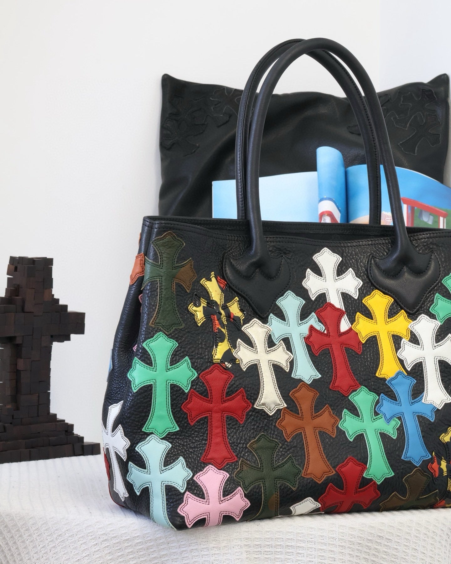 Chr0me Hearts Multicolor Cross Tote Bag