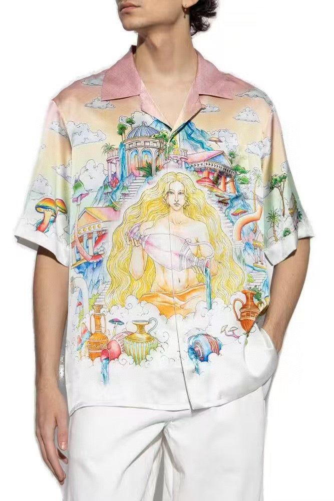 C*asab1anca Silk Short Sleeve