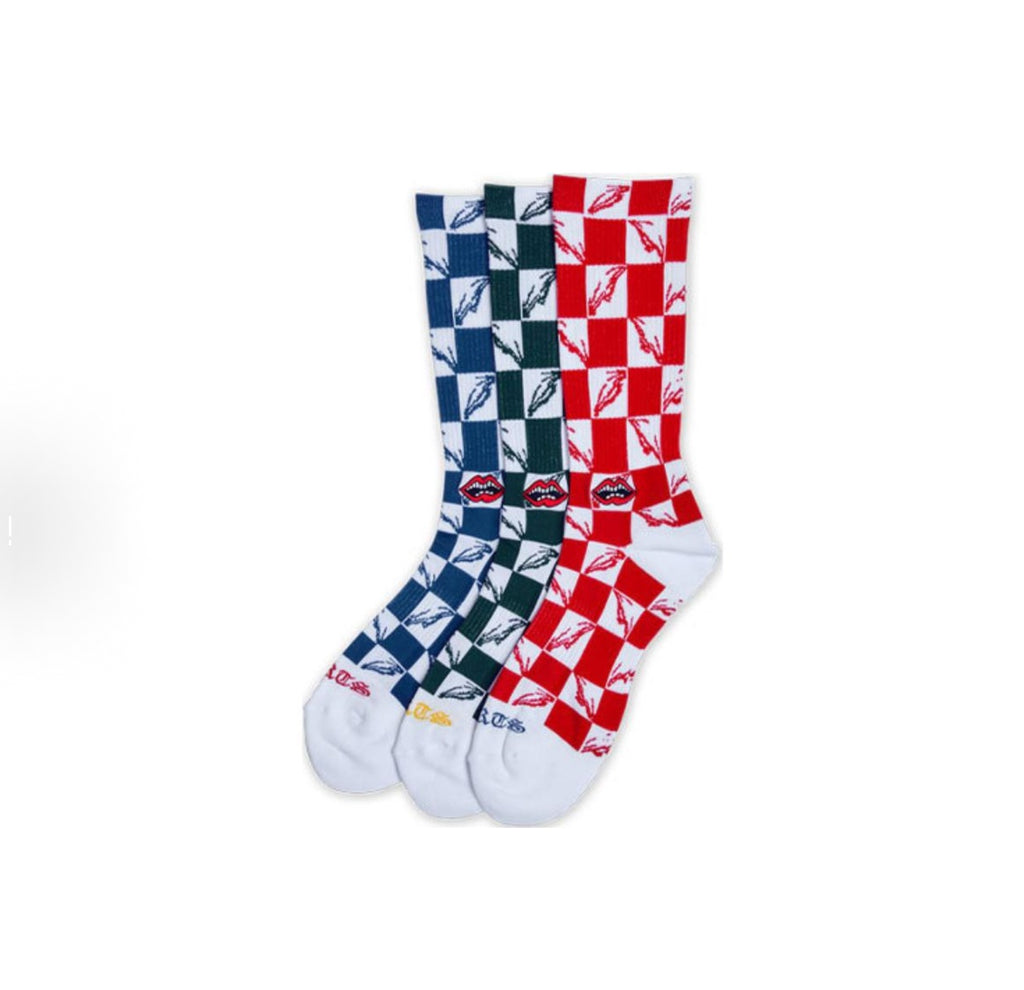 C*hr0me H*earts Socks