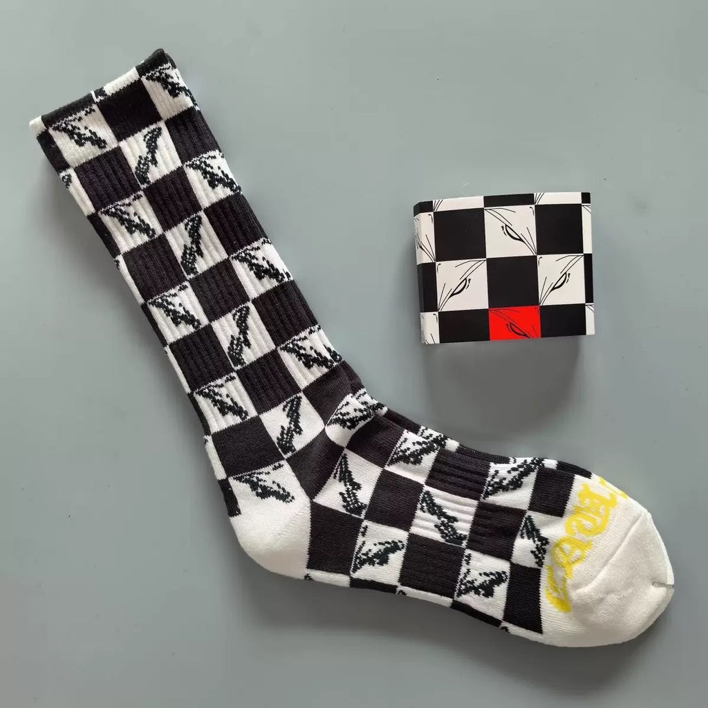 C*hr0me H*earts Socks