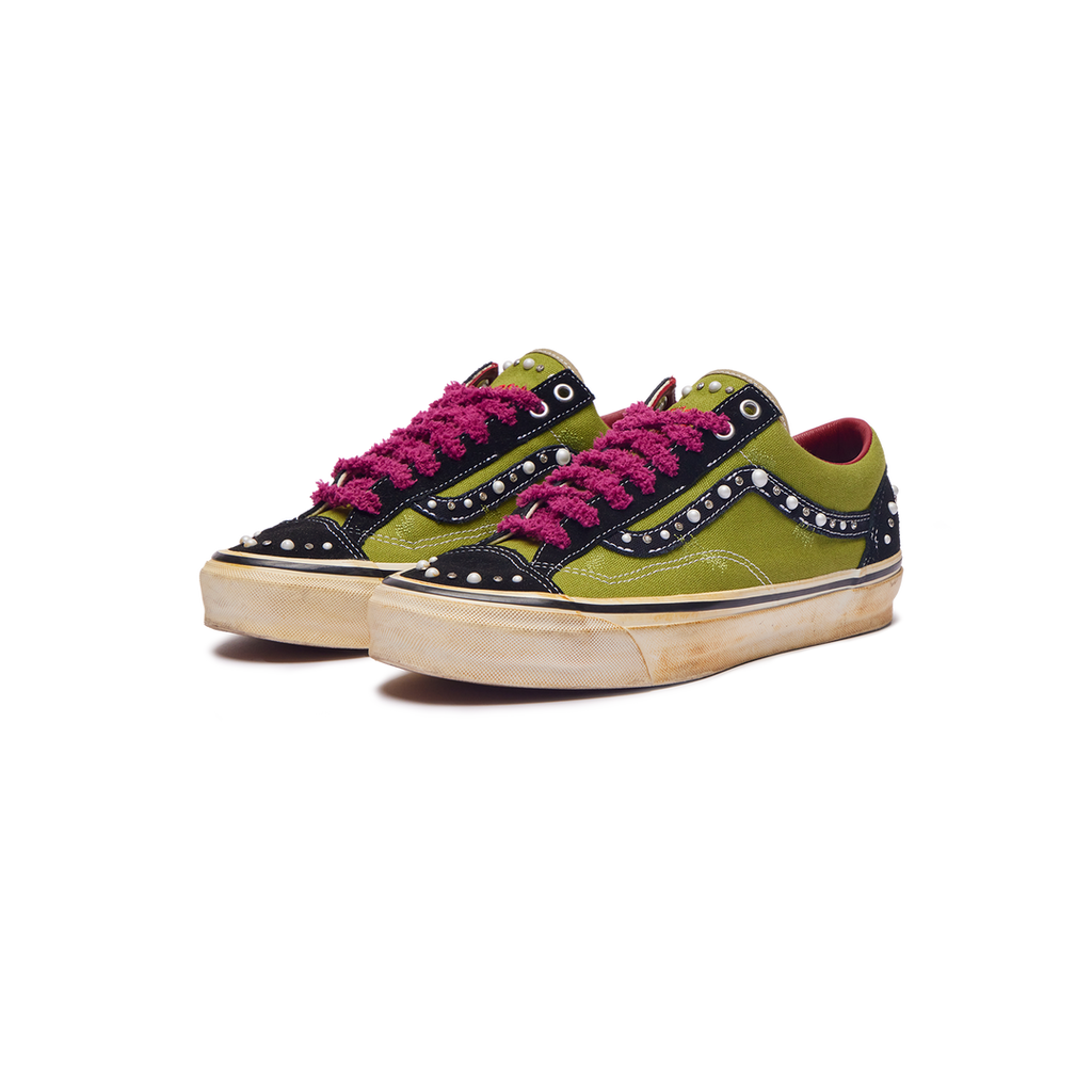 S*at0shi N*akamot0 Pearlized Army Old Skool Vans