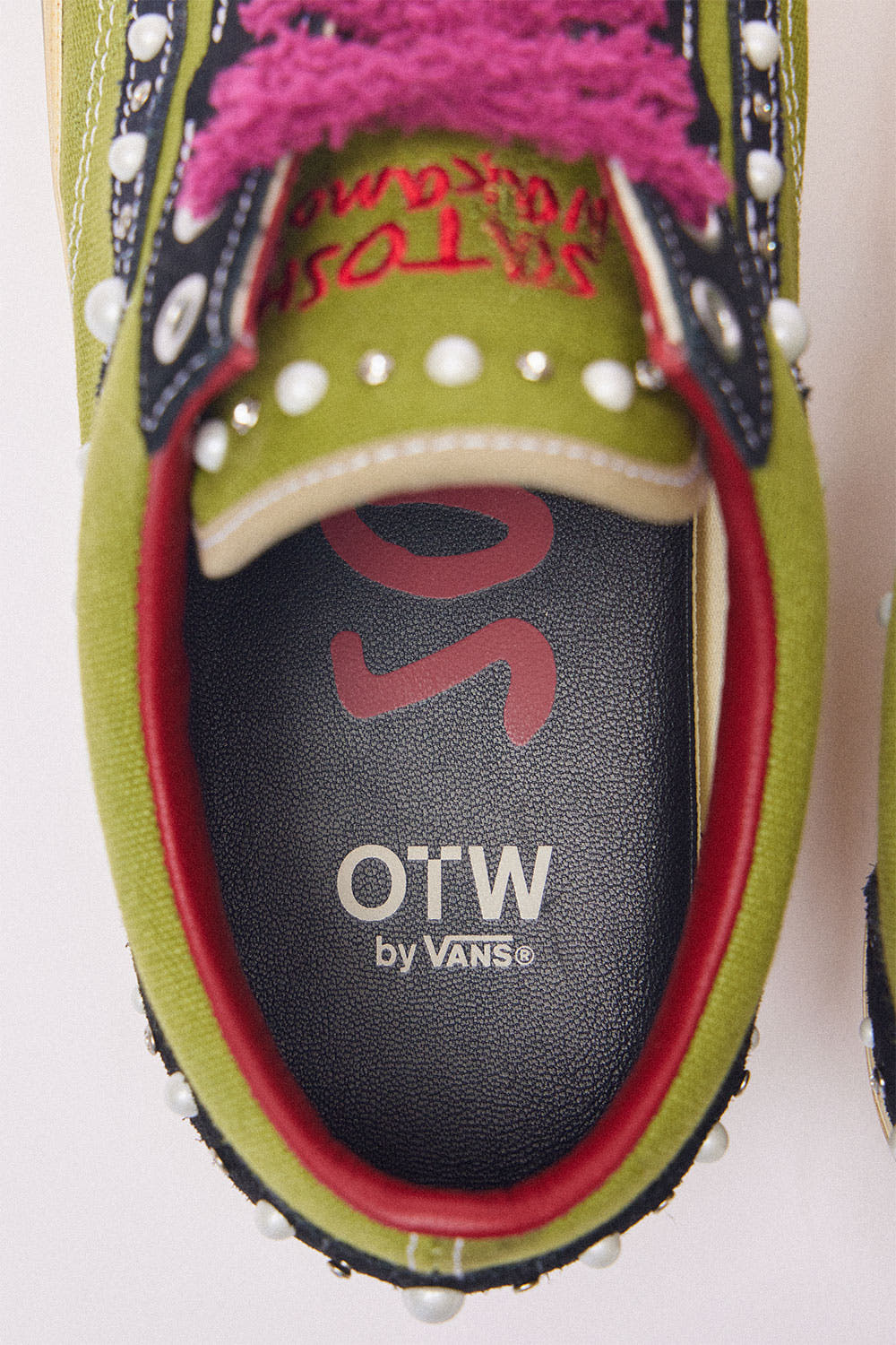 S*at0shi N*akamot0 Pearlized Army Old Skool Vans