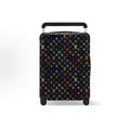 L*V Black Multi-Color Travel Luggage