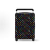 L*V Black Multi-Color Travel Luggage