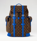 L*V Christopher Backpack Brown W/ Blue MNG