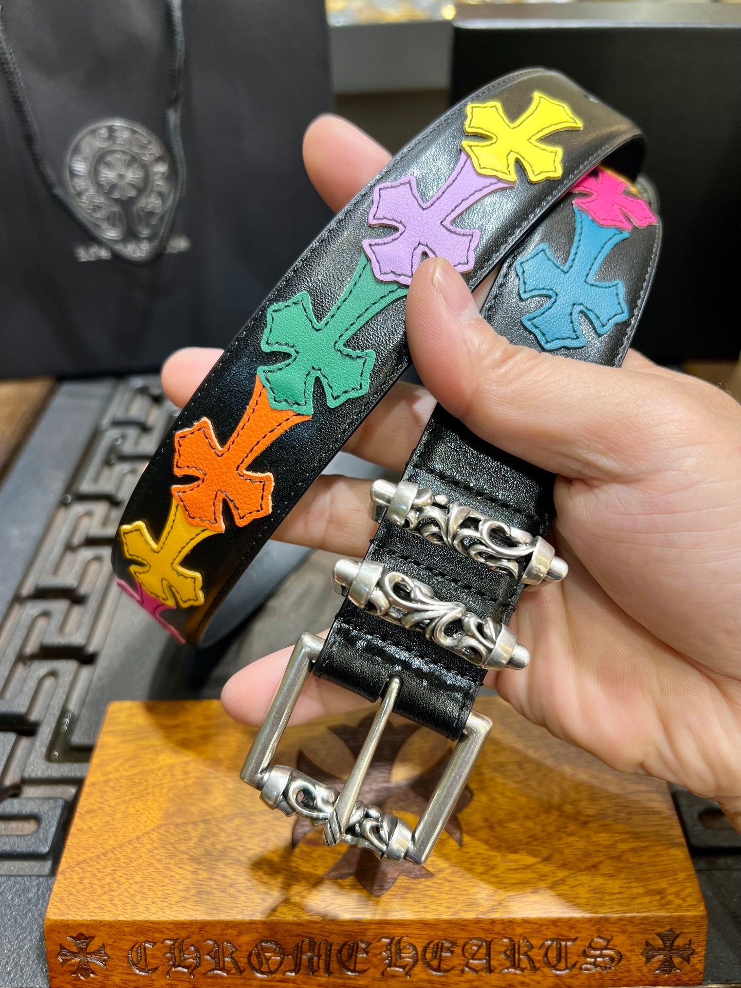 Multi-Color Cross Belt