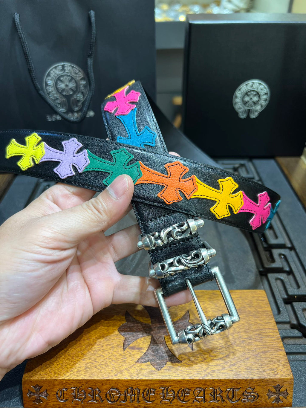 Multi-Color Cross Belt