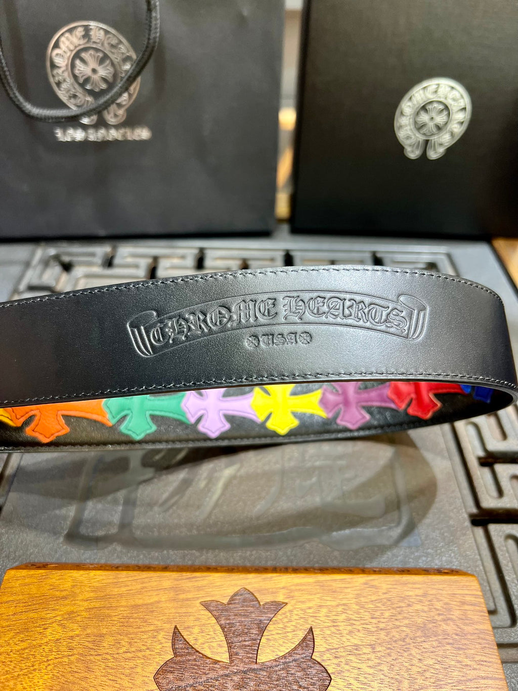 Multi-Color Cross Belt w/ Cross Buckle