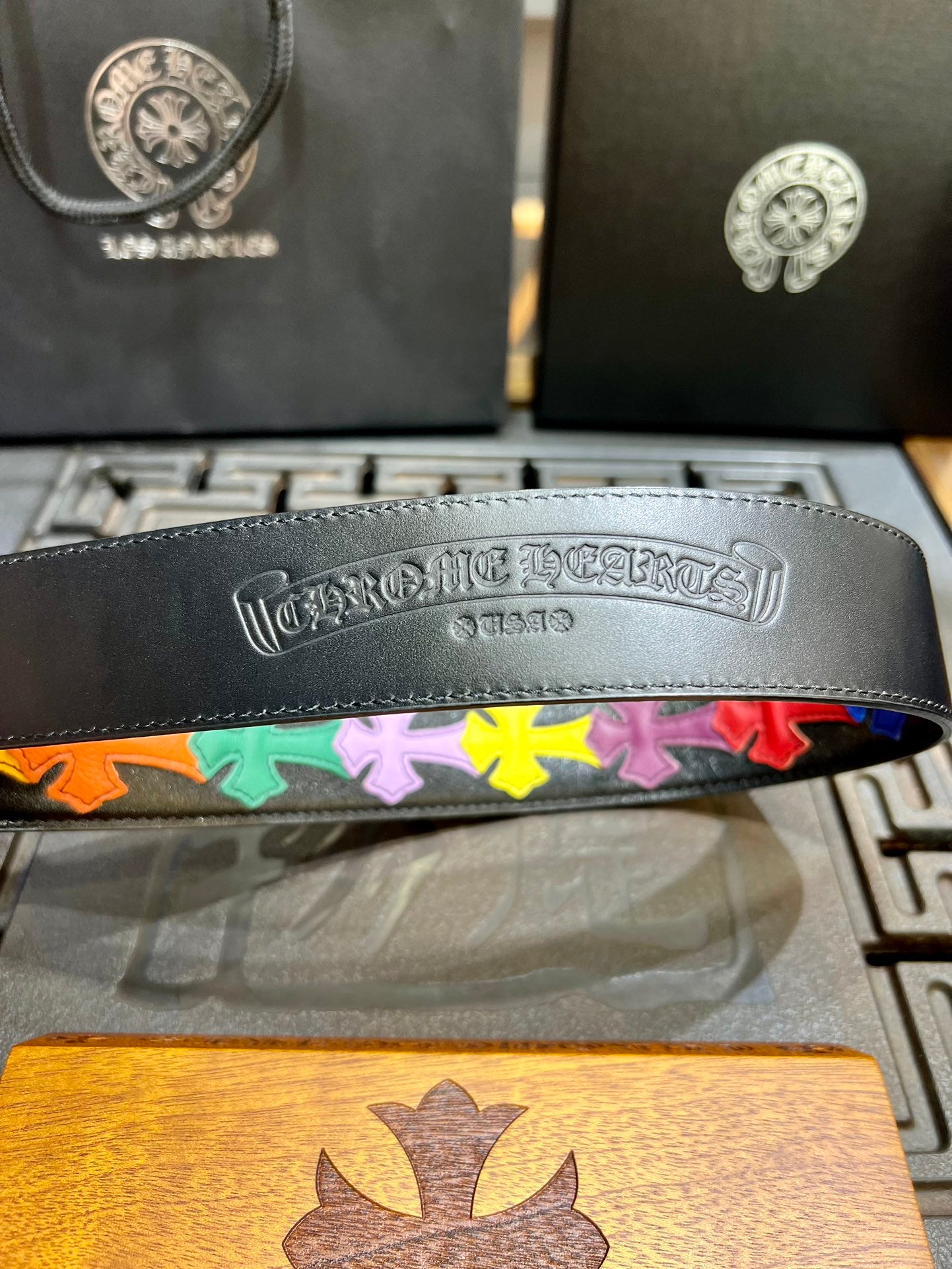 Multi-Color Cross Belt w/ Cross Buckle