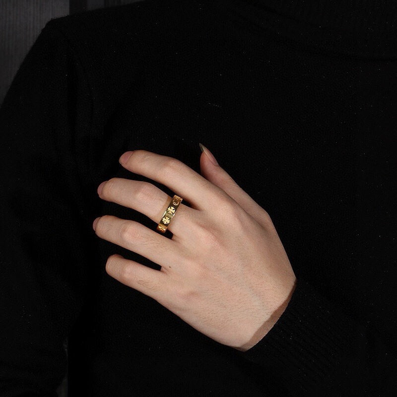 C*hr0me Gold Ring