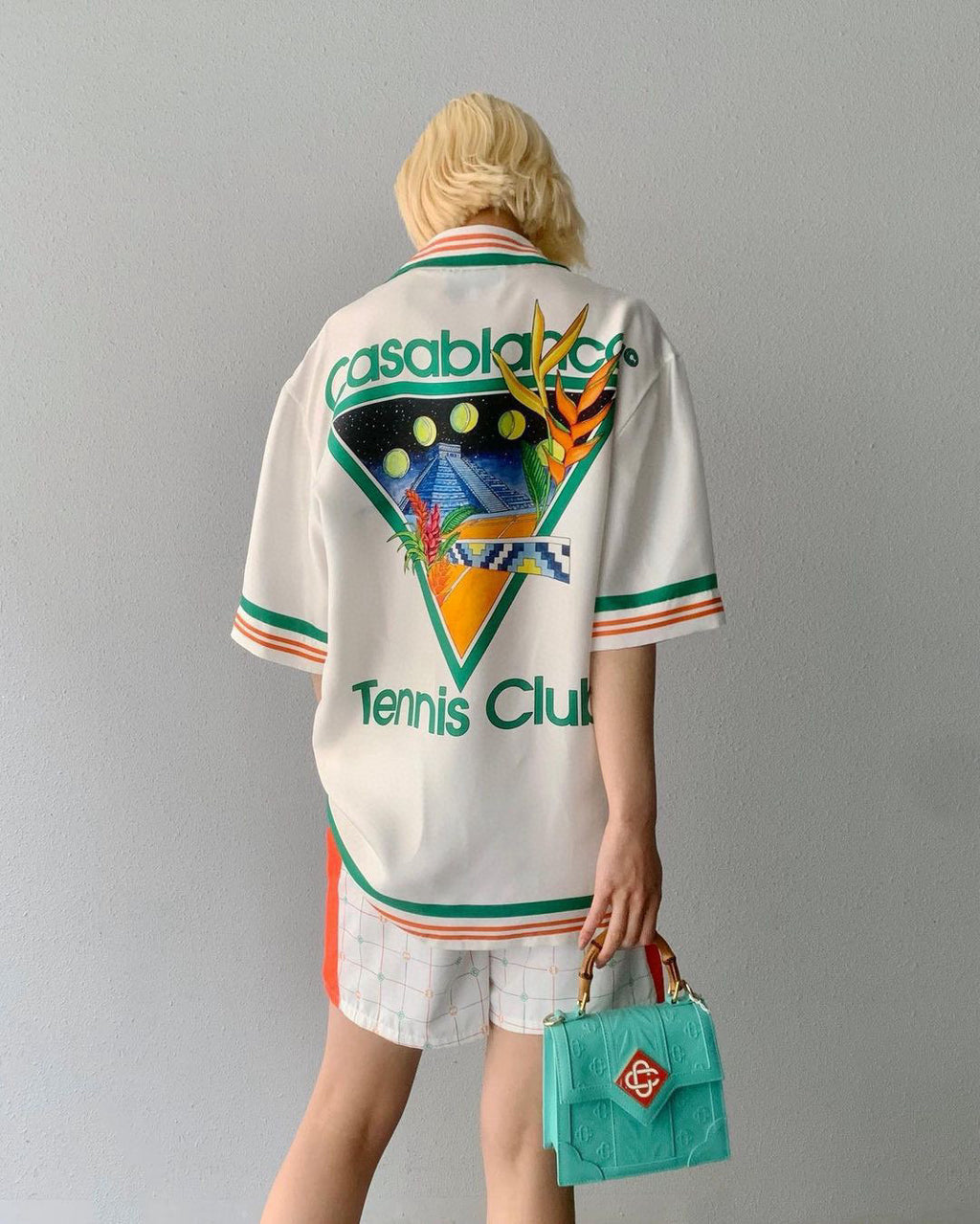 C*asab1anca Silk Tennis Club Short Sleeve
