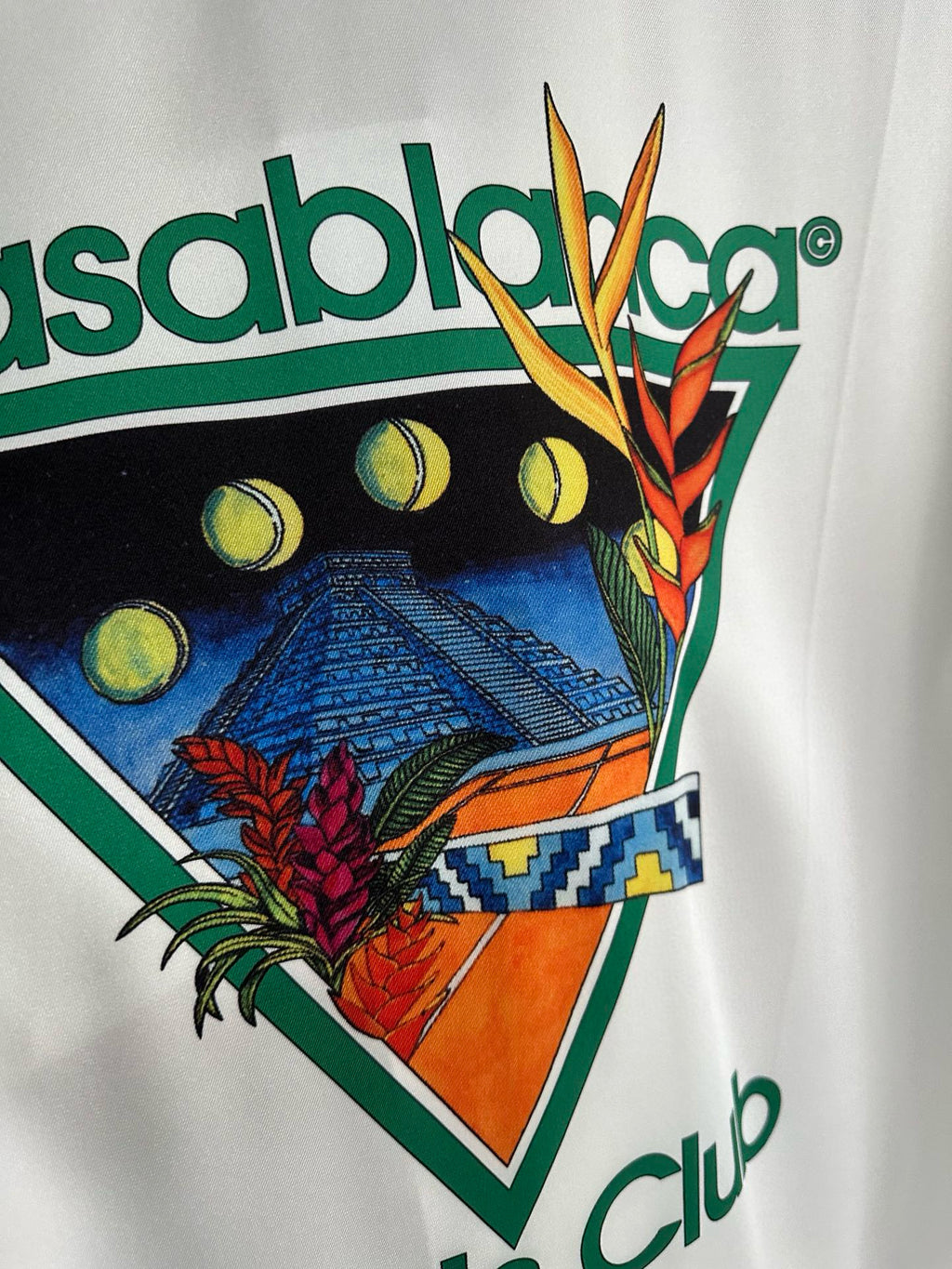 C*asab1anca Silk Tennis Club Short Sleeve