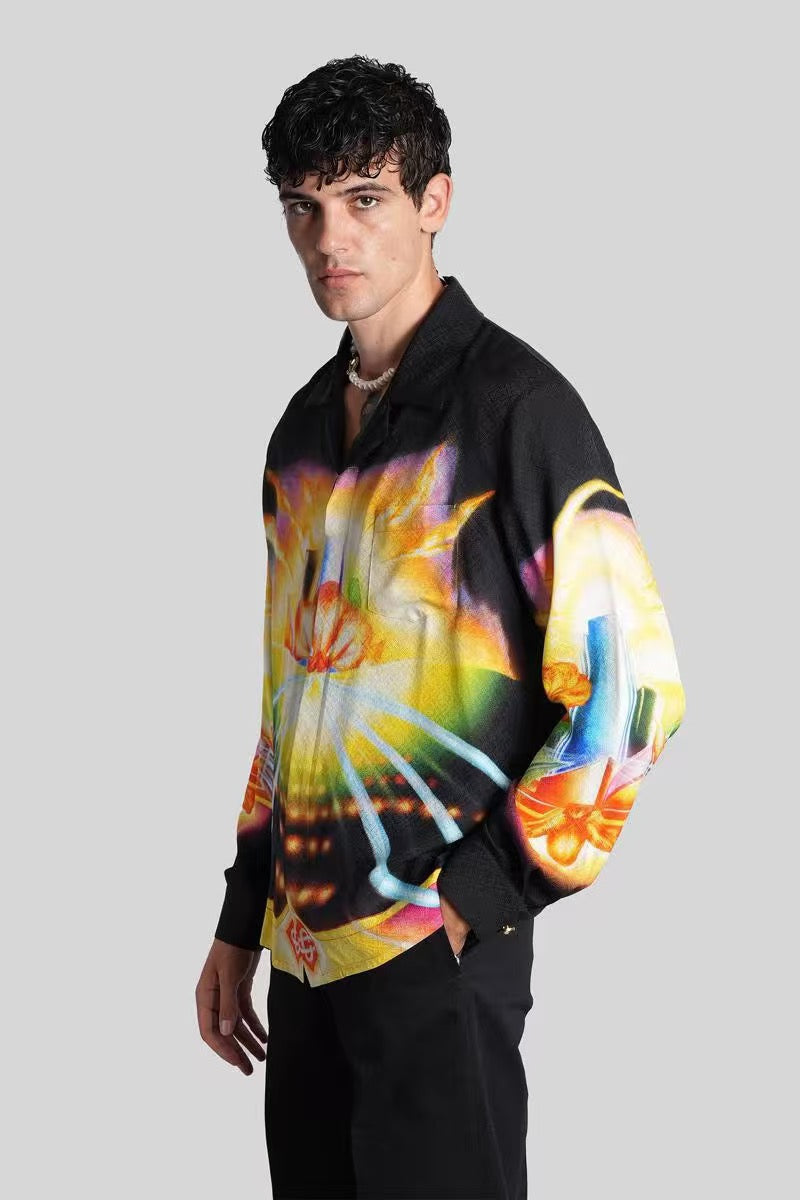 C*asab1anca Long Sleeve Silk Shirt